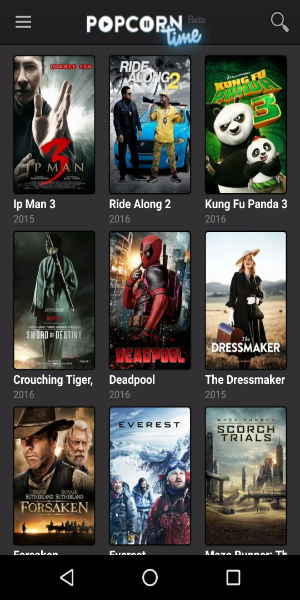 Popcorn time Tangkapan skrin 1