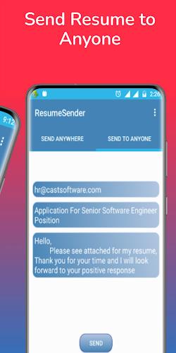 Schermata Resume Sender - CV Send Resume 1