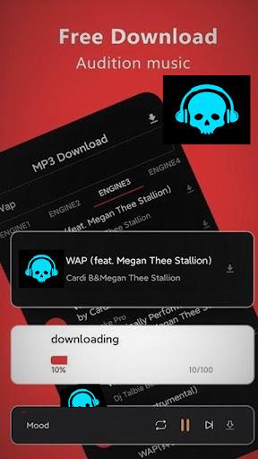 Mp3Skulls Mp3 Music Downloader Captura de pantalla 1