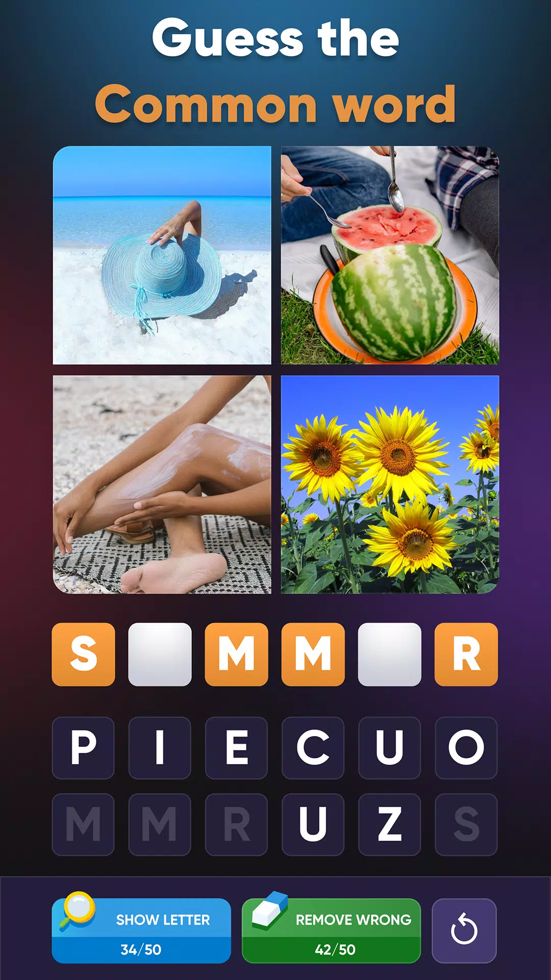 4 Pics Association Word Puzzle Screenshot 0