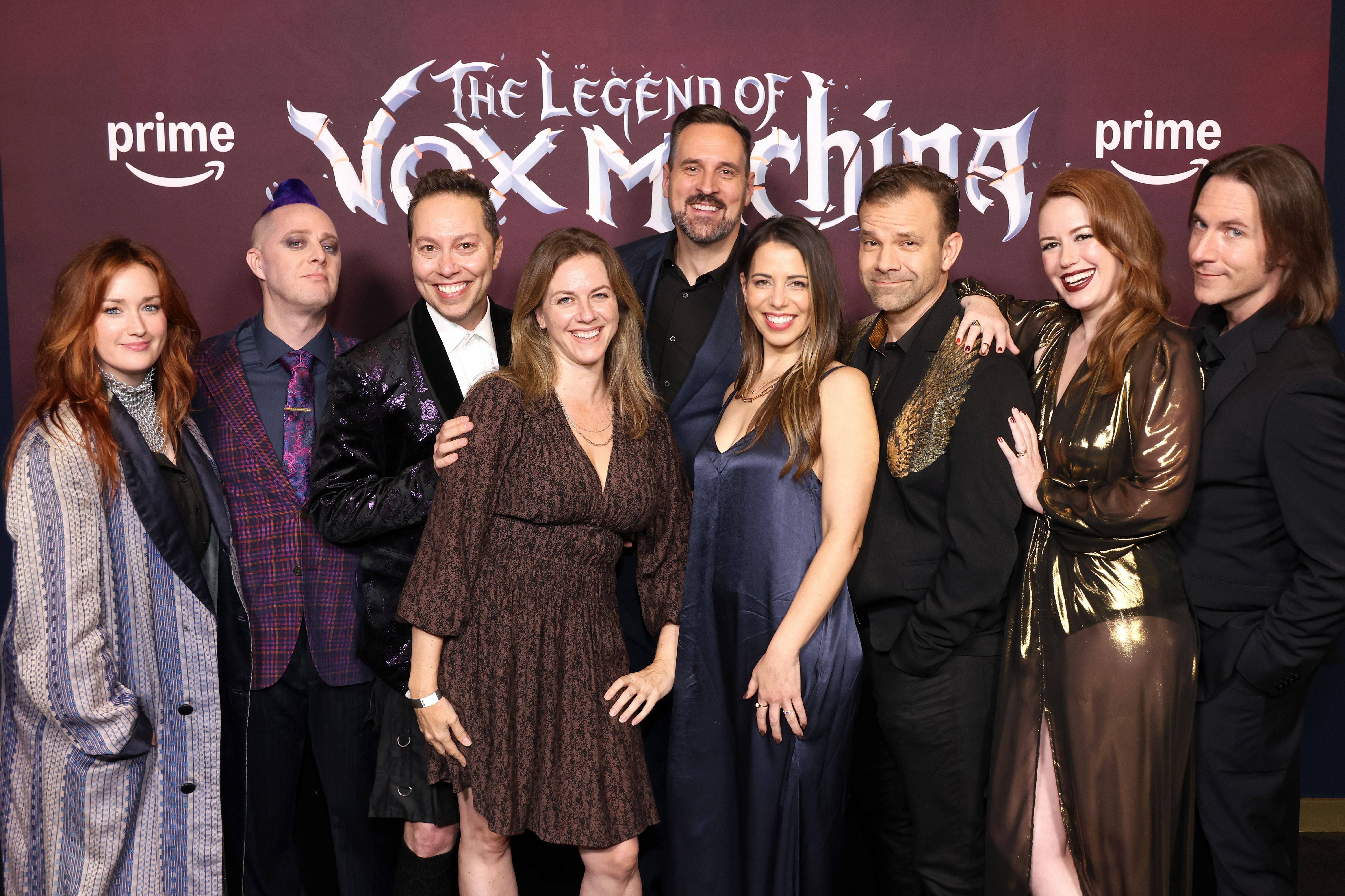 The cast of The Legend of Vox Machina. Photo by Anna Webber for Getty Images for Prime Video.