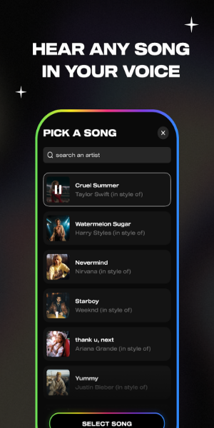 Popstarz.ai: AI Voice Karaoke Screenshot 2