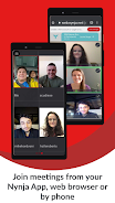 NYNJA Team Chat App Team Video Ekran Görüntüsü 3