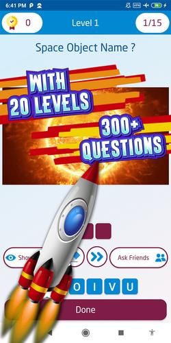 Schermata space quiz games 2