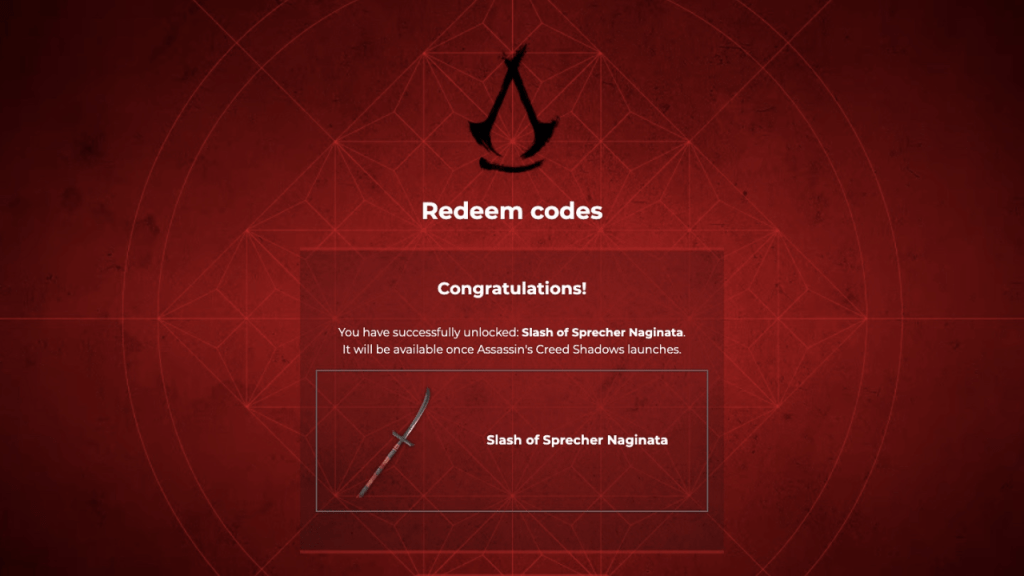 Assassin’s Creed Shadows - Slash of Sprecher Naginata Weapon
