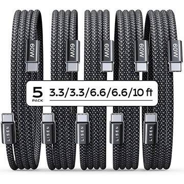 지금 8달러에 USB-C 케이블 5개팩 구매하기