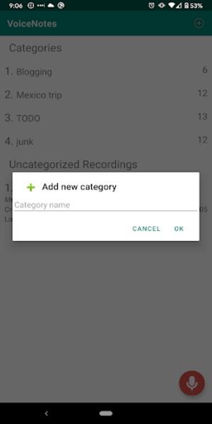 VoiceNotes Capture d'écran 0