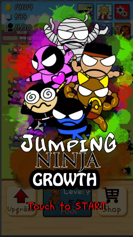 Ninja Growth - Brand new clicker game Mod स्क्रीनशॉट 2