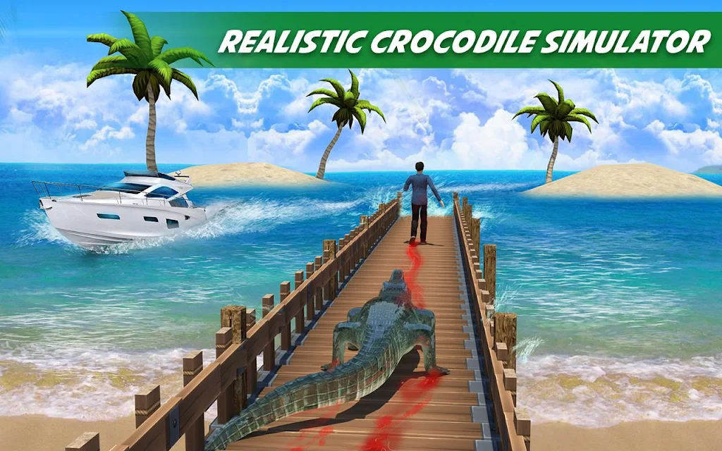 Crocodile Attack Animal Sim Скриншот 1