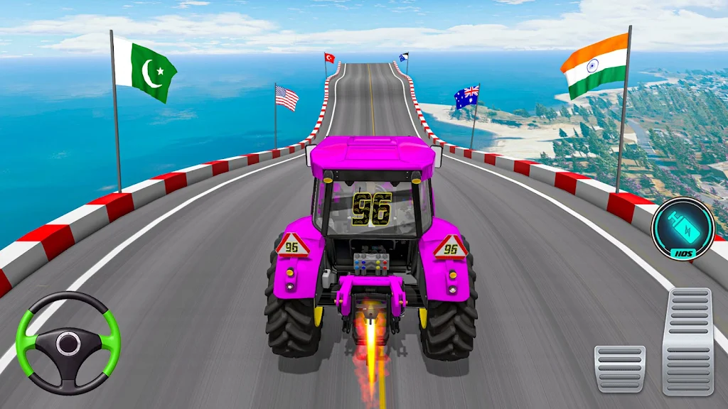 Mega Ramp Tractor Stunt Game स्क्रीनशॉट 3