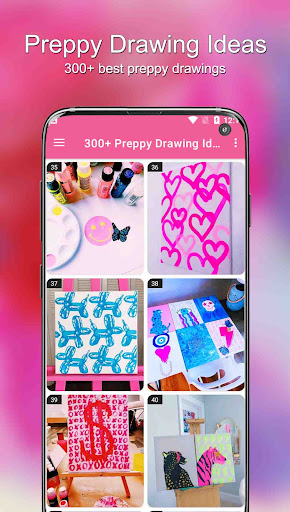 300+ Preppy Drawing Ideas 스크린샷 1