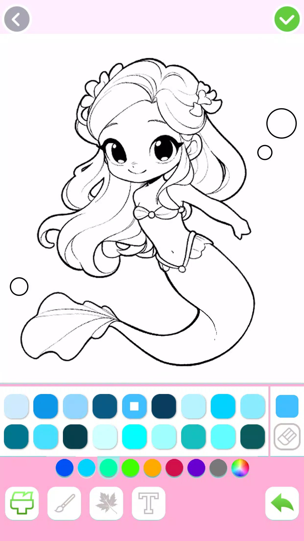 Mermaid Coloring:Mermaid games ภาพหน้าจอ 2