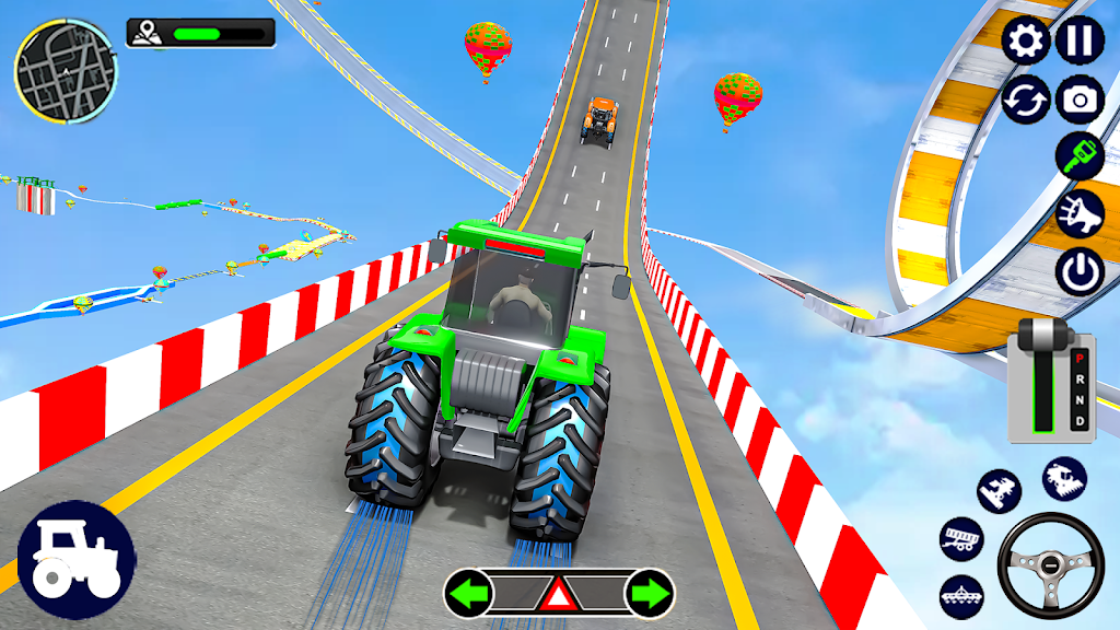 Mega Ramp Tractor Stunt Game स्क्रीनशॉट 1