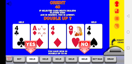 Video Poker with Double Up ภาพหน้าจอ 1