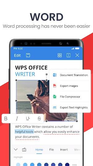 WPS Office演示文稿：</p>設計帶有文本，圖像和動畫的引人入勝的演示文稿。  適合學校項目或商業建議的理想選擇。支持ppt格式。<ol start=