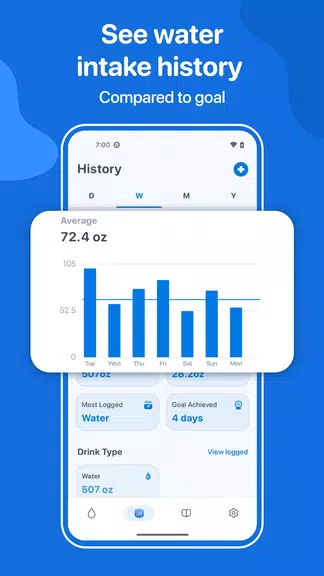 Water Tracker: WaterMinder app Screenshot 1