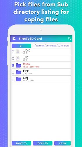 Transfer phone to SD Card – Fi應用截圖第2張