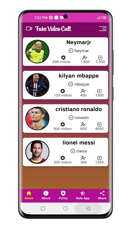 Messi ronaldo neymar calling Captura de pantalla 3