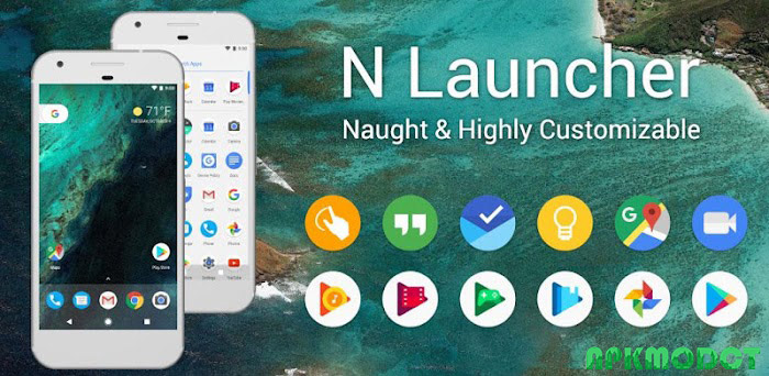 N+ Launcher Pro – Nougat 7.0 स्क्रीनशॉट 0