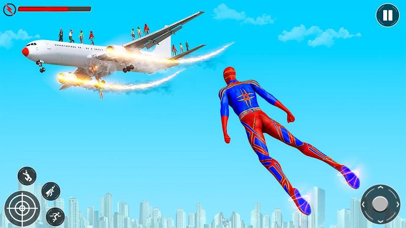 Spider Hero: Rope Hero Games ဖန်သားပြင်ဓာတ်ပုံ 1