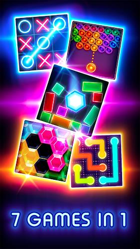 Tic Tac Toe Glow: 2 Players Ảnh chụp màn hình 2