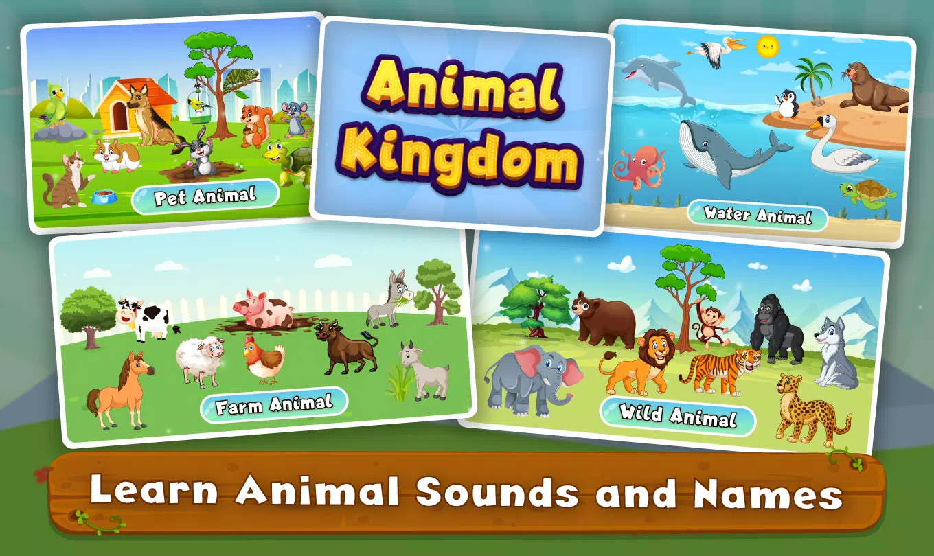 Kids Animal Sounds & Games Ekran Görüntüsü 2