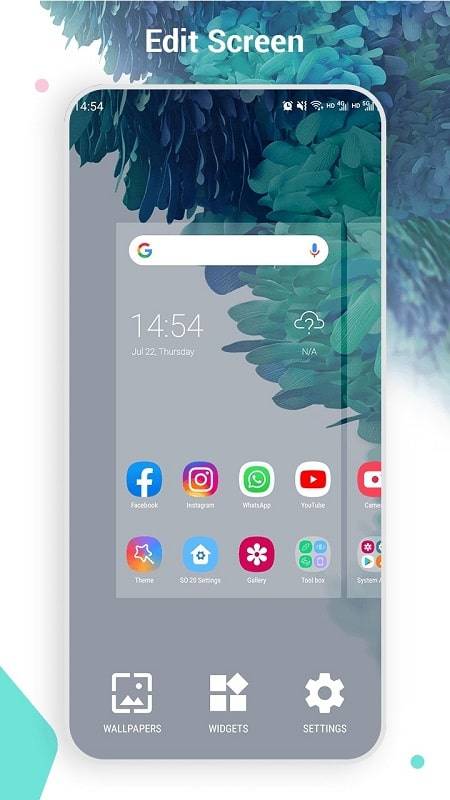 SO S20 Launcher for Galaxy S স্ক্রিনশট 1