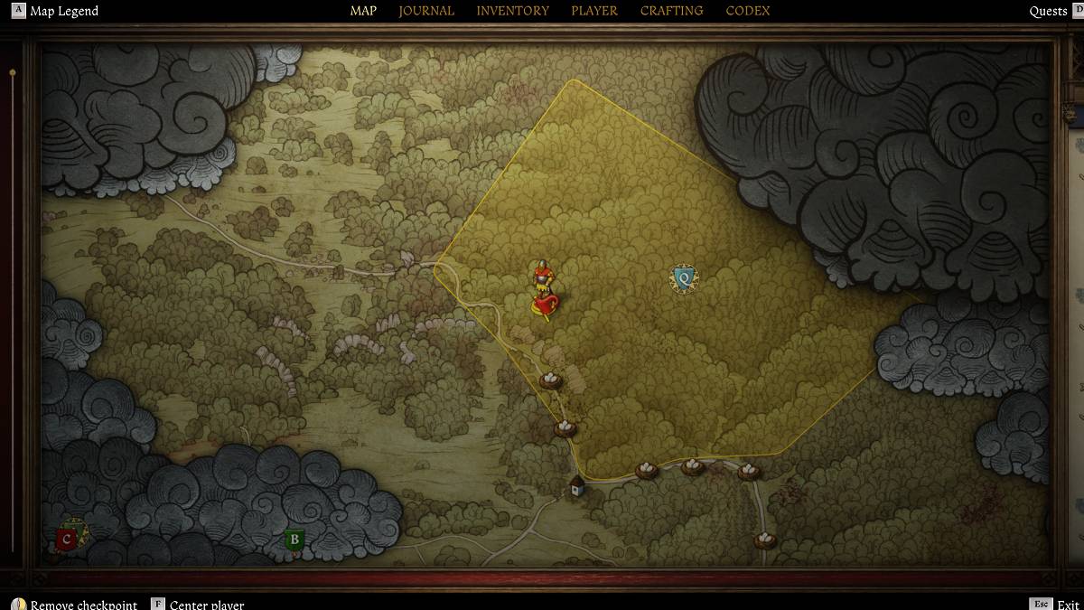 Lokasi perkhemahan 5 di Kerajaan Come Deliverance 2 Bird of Prey Quest