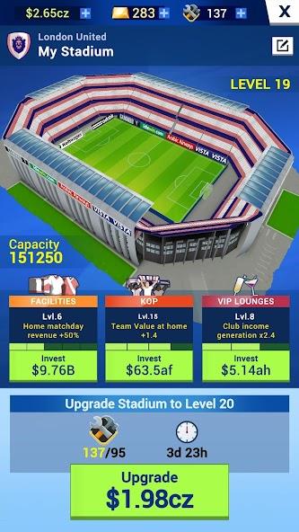 Idle Eleven - Soccer tycoon Mod Screenshot 2