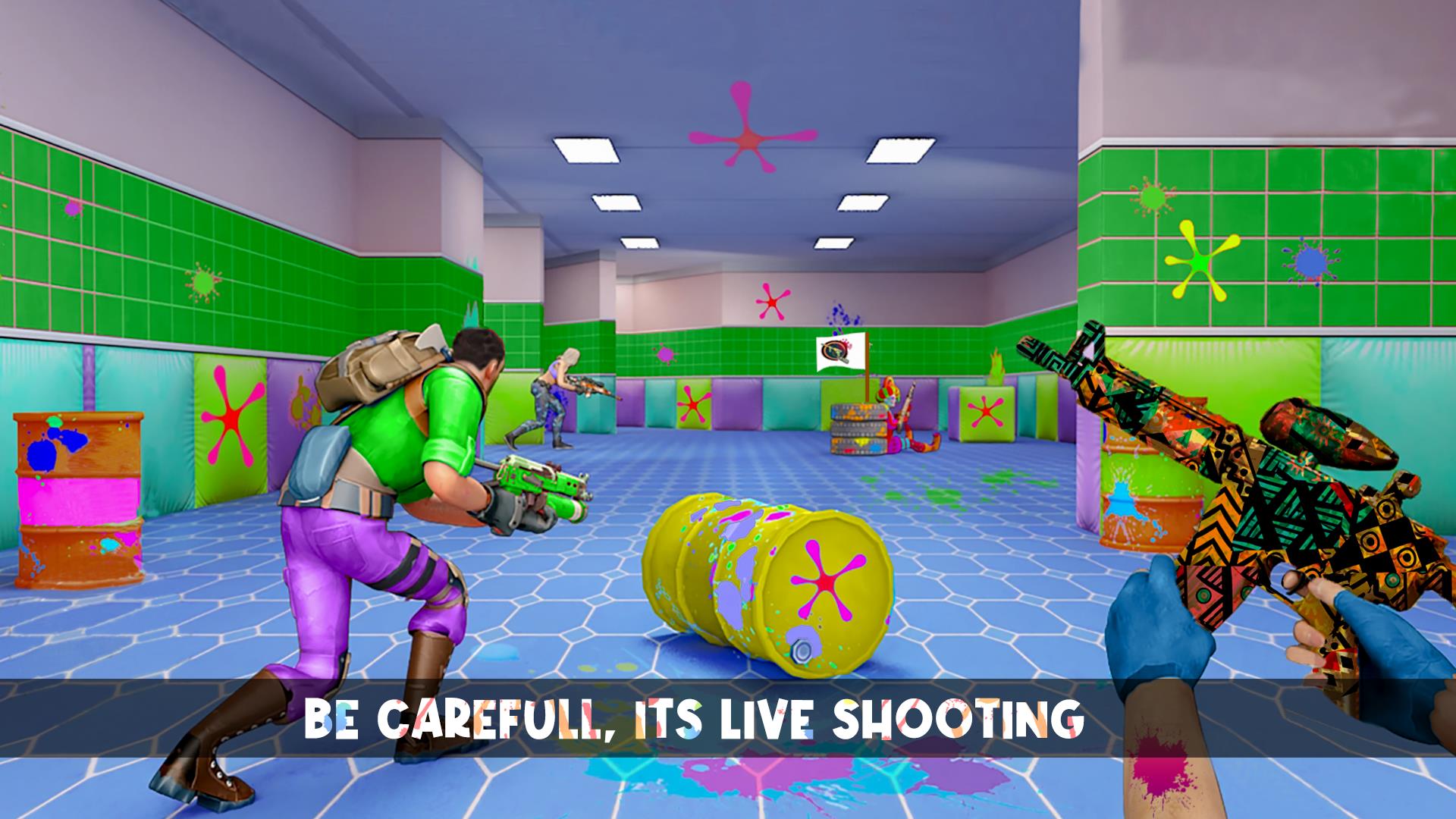 Paintball Shooting Game:3D War Captura de tela 0