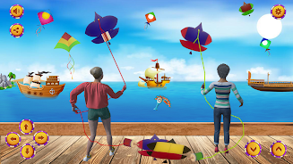 Kite Game 3D Kite Flying Games Captura de tela 0