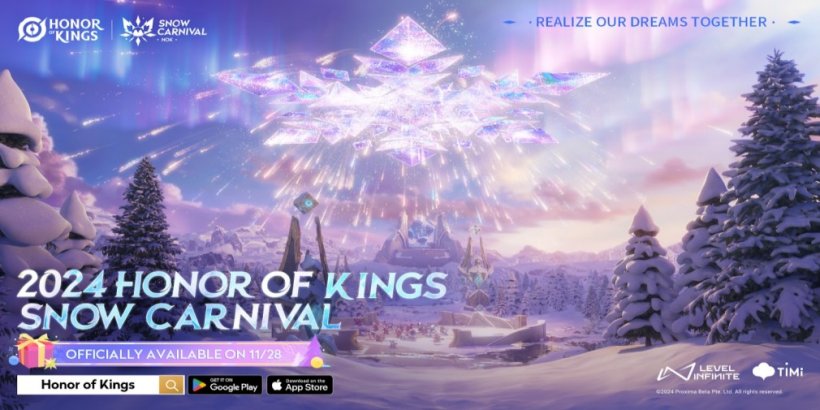 Honor of Kings está programado para o inverno com o evento de carnaval de neve, cheio de campanhas e recompensas