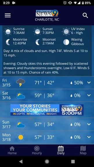 Schermata WSOC-TV Weather 3