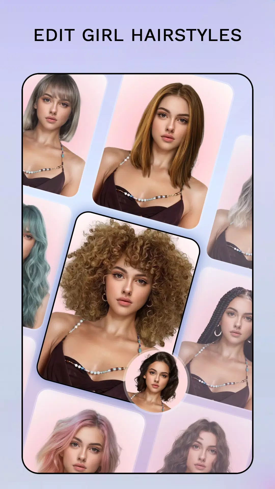 Hair Color Changer: Hairstyles應用截圖第3張