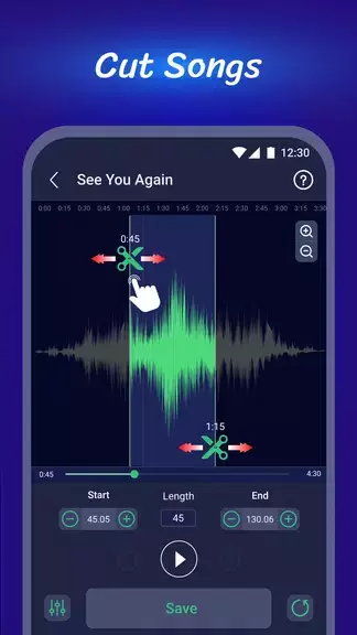 Schermata Ringtone Maker, MP3 Cutter 1