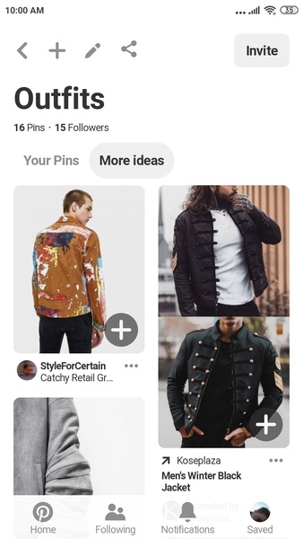 Pinterest Lite Captura de tela 1