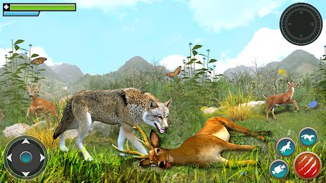 Wild Wolf Games: Animal Sim 3D Screenshot 2