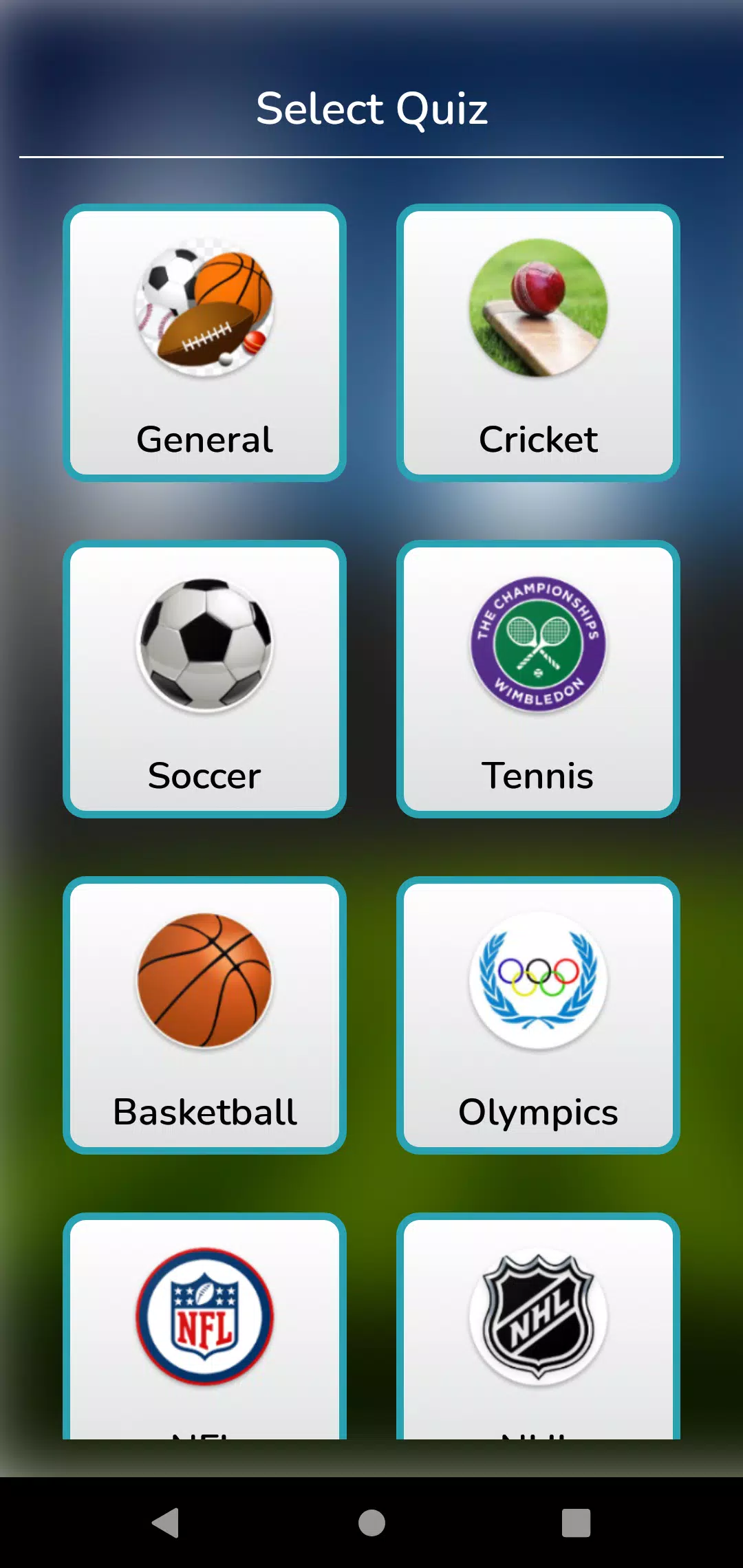 World Sports Quiz Captura de pantalla 1
