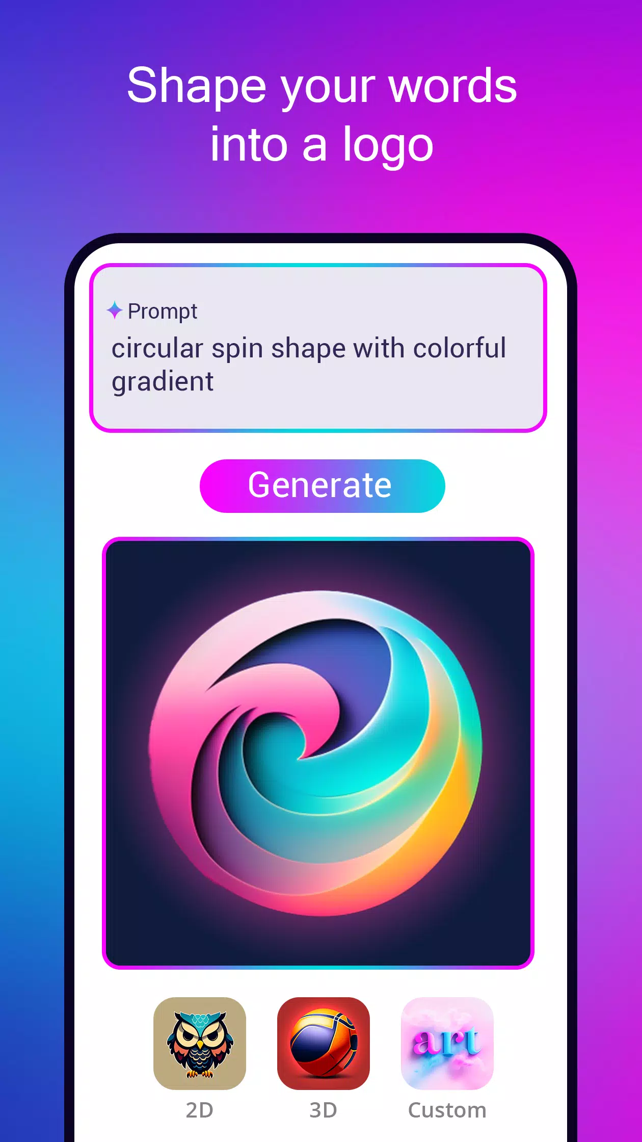 Logo maker AI Logo generator Capture d'écran 1