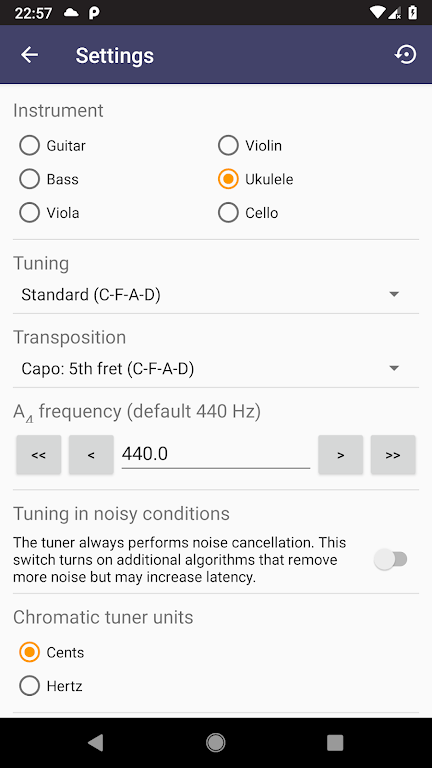 Strobe Tuner Pro: Guitar Tuner स्क्रीनशॉट 2