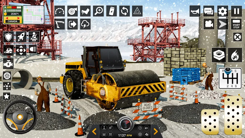 Snow Heavy Construction Game ภาพหน้าจอ 2