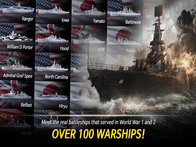 Warship Fleet Command: WW2 Mod APK Capture d'écran 0