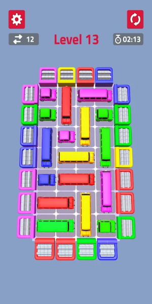 Color Cars Slide Puzzle Game スクリーンショット 0