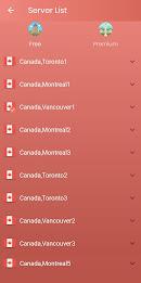 VPN Canada - Fast Secure VPN Tangkapan skrin 1