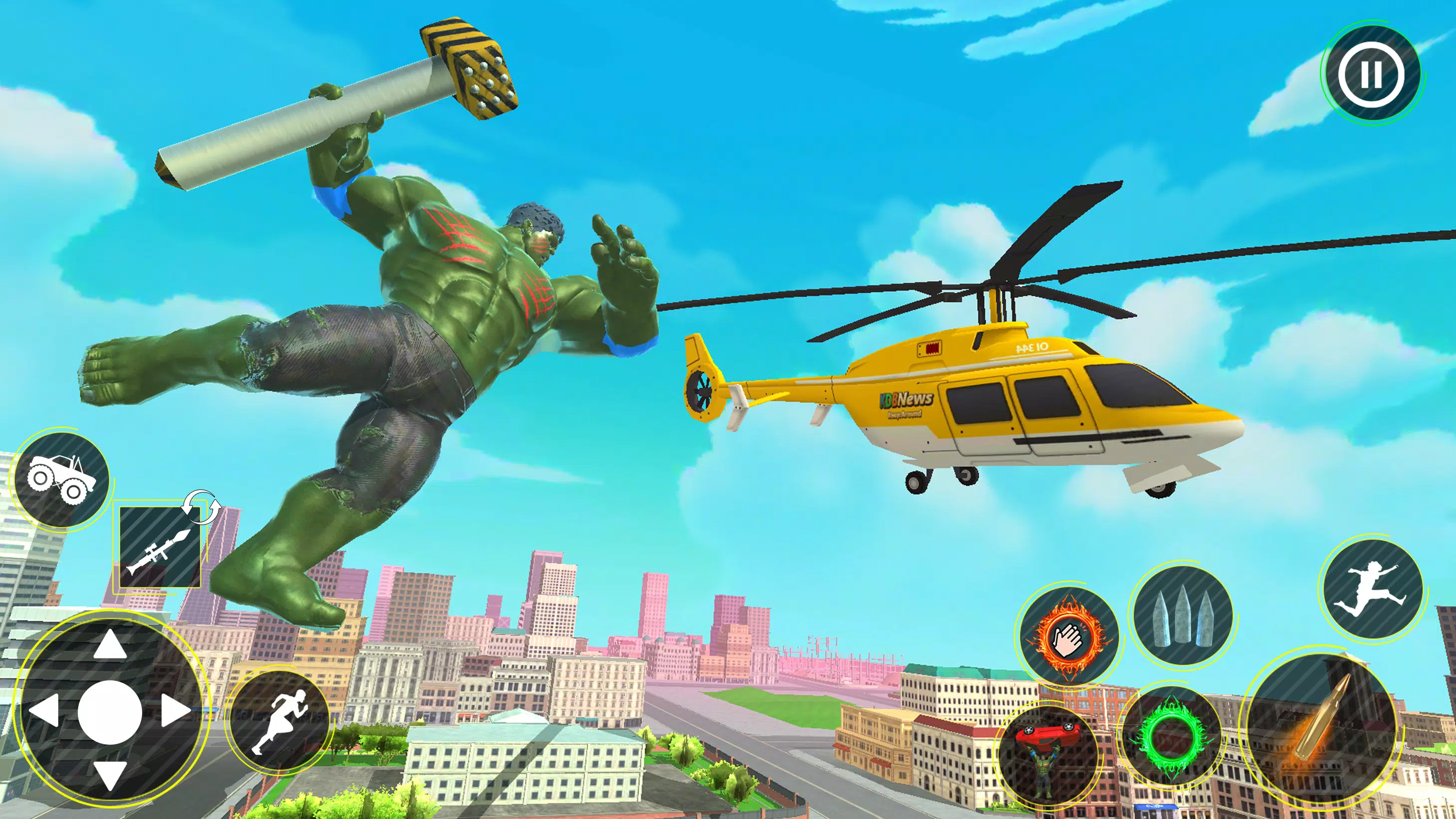 Incredible Monster Hero 3D War Tangkapan skrin 1