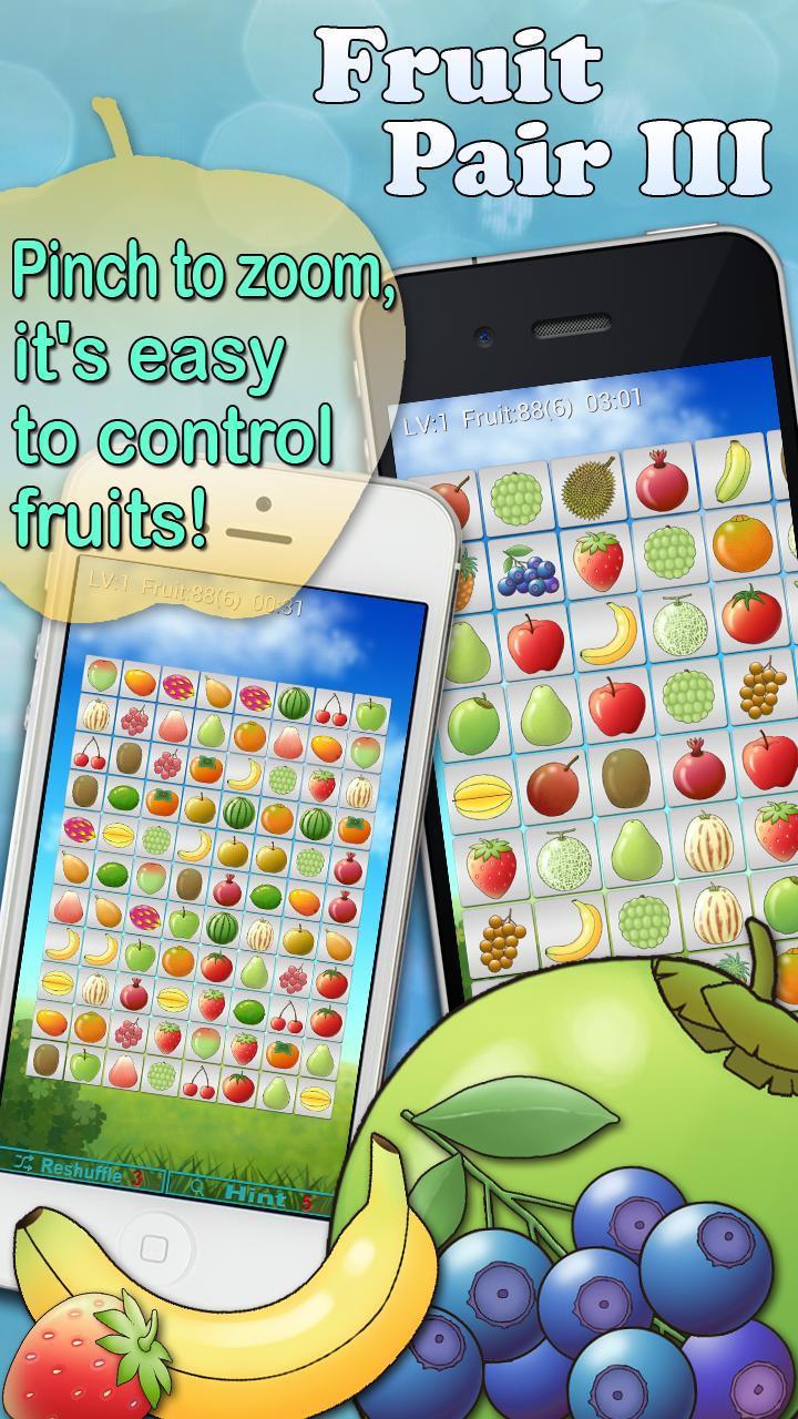 Fruit Pair 3 - Matching Game ภาพหน้าจอ 0