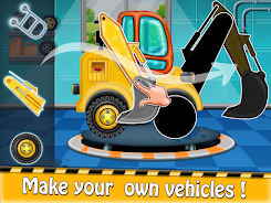 Construction Truck Kids Game Capture d'écran 3