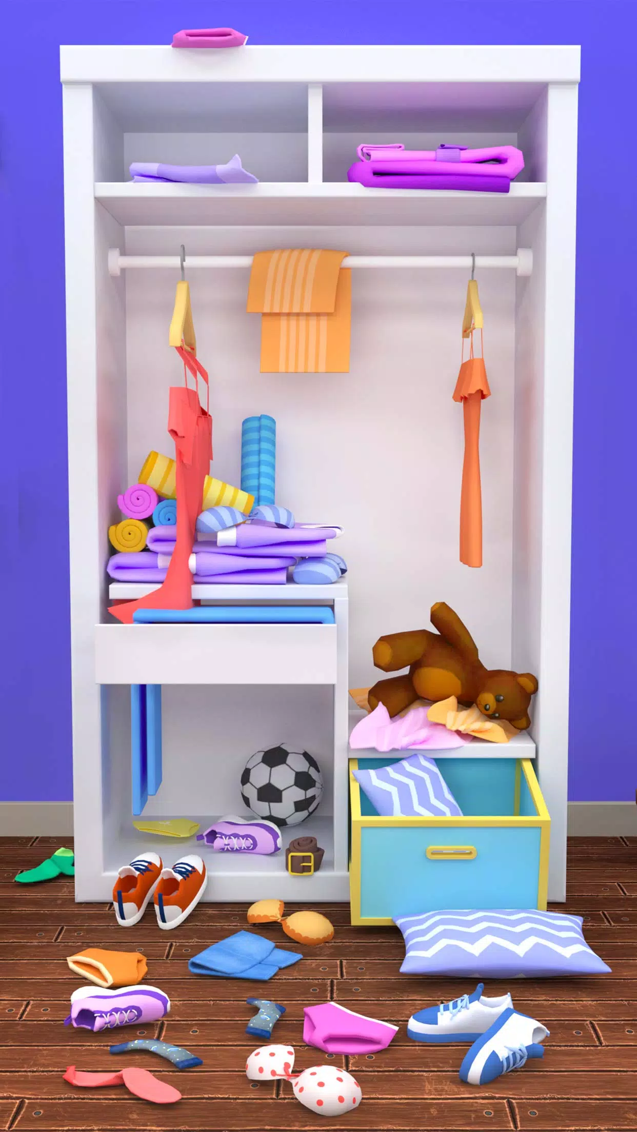 Fill the Closet: Organize Game स्क्रीनशॉट 0