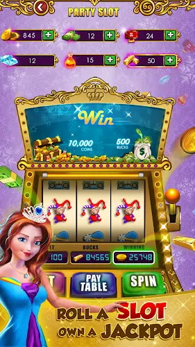 Princess Gold Coin Dozer Party Screenshot 0