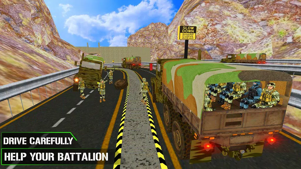 US Army Transporter Truck Game 스크린샷 1